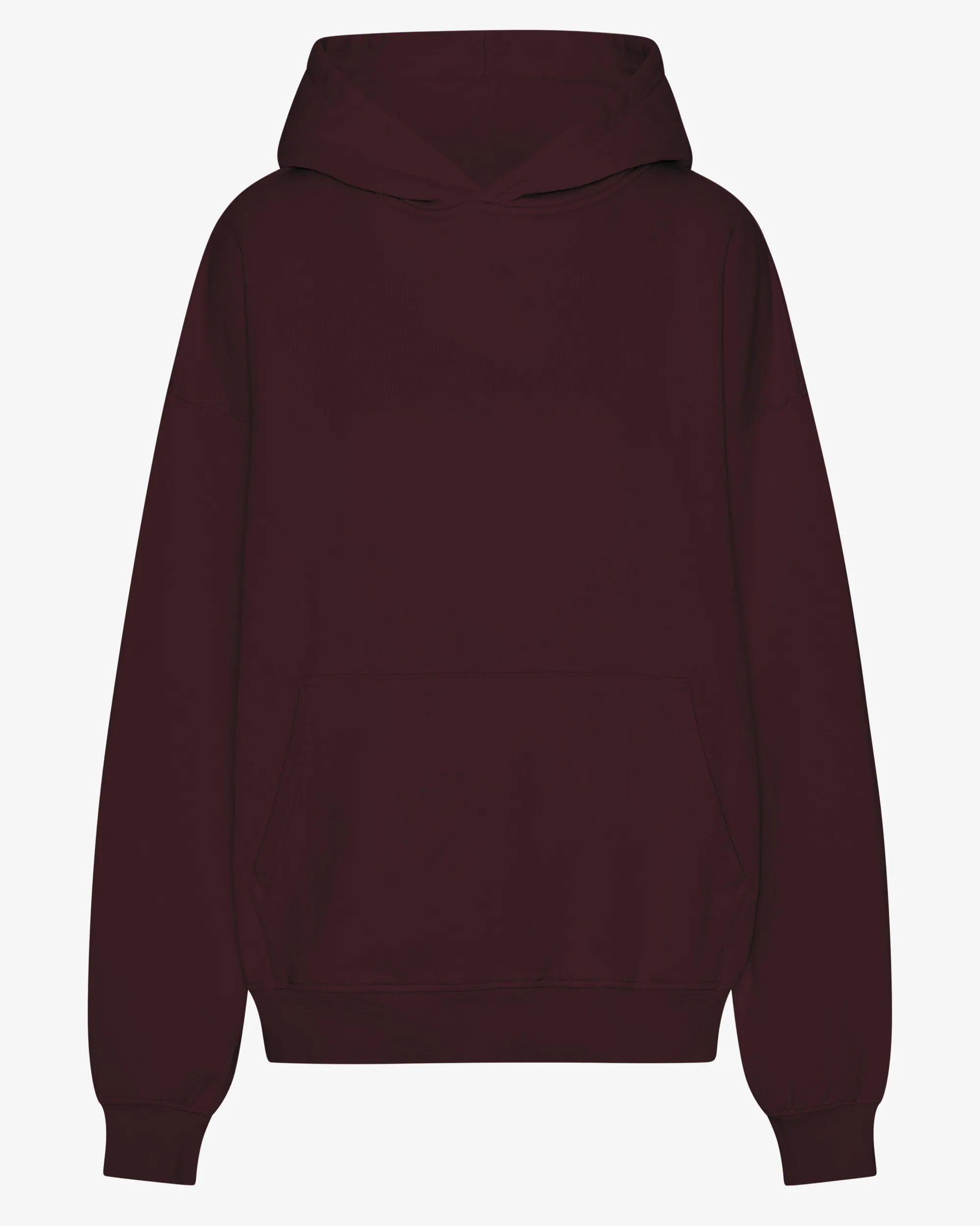 Organic Oversized Hood - Oxblood Red