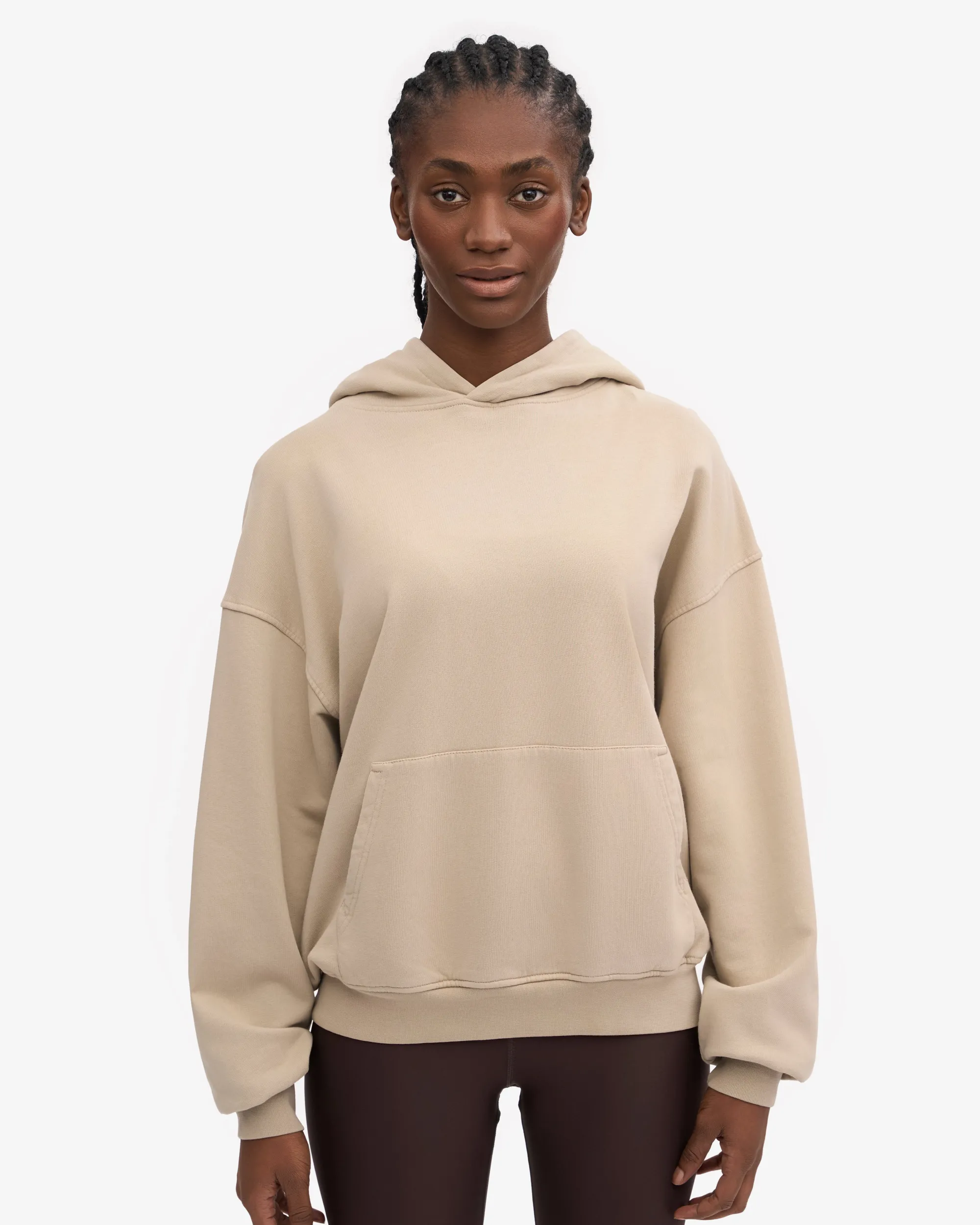 Organic Oversized Hood - Oyster Grey