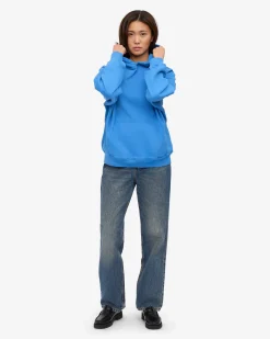 Organic Oversized Hood - Pacific Blue