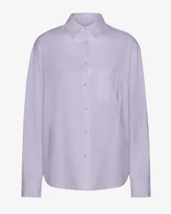 Organic Oversized Shirt - Soft Lavender