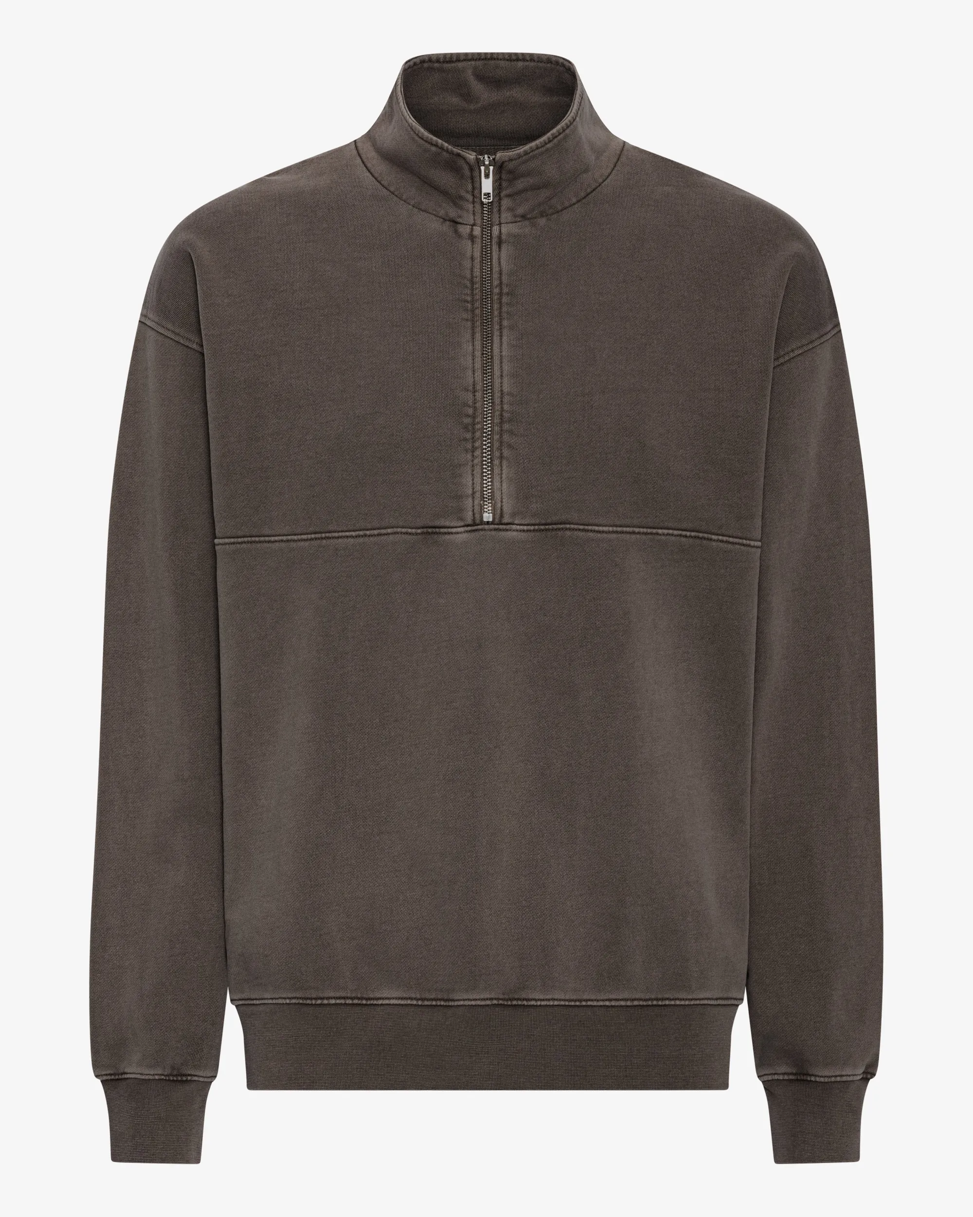 Organic Quarter Zip - Faded Mud
