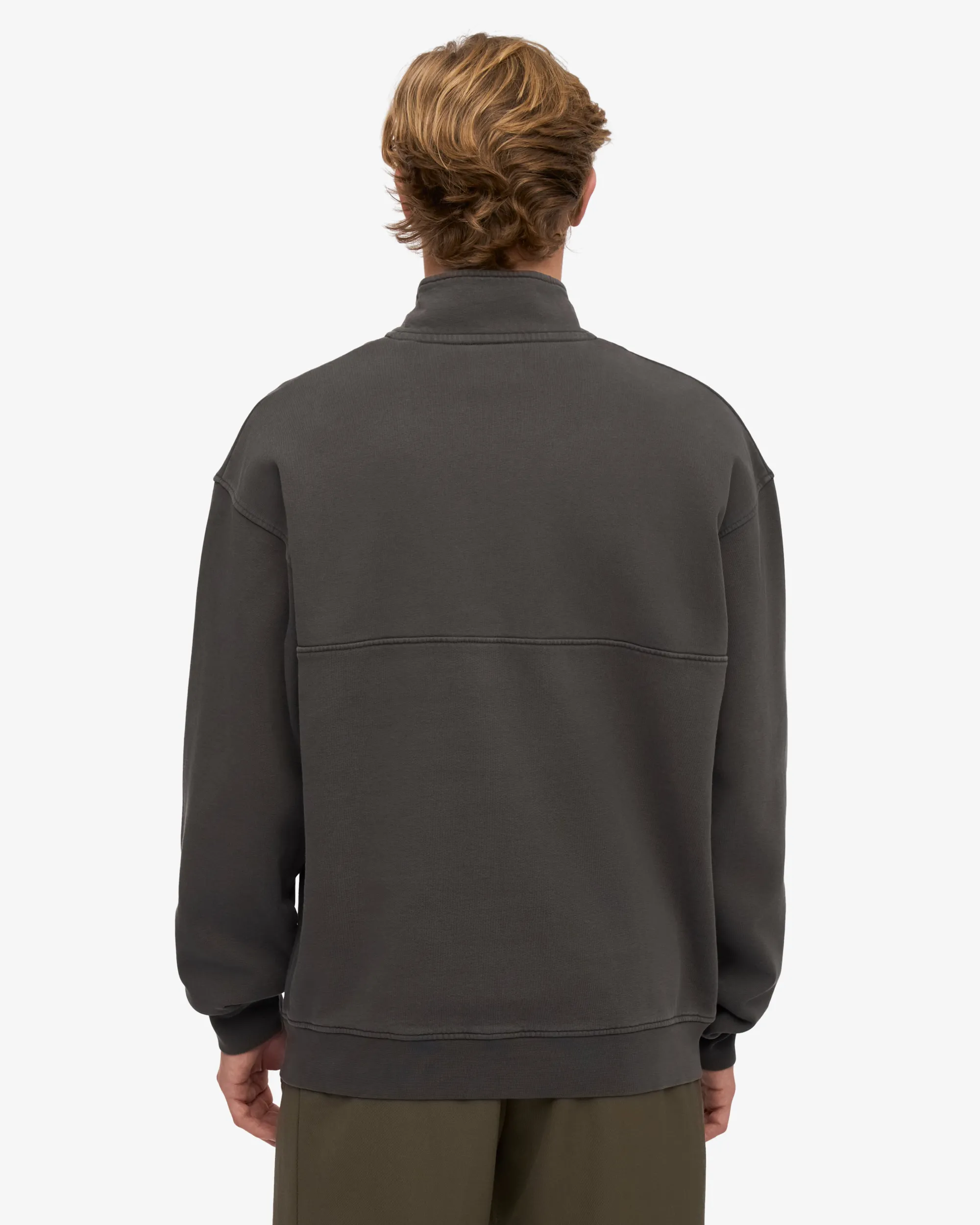 Organic Quarter Zip - Lava Grey