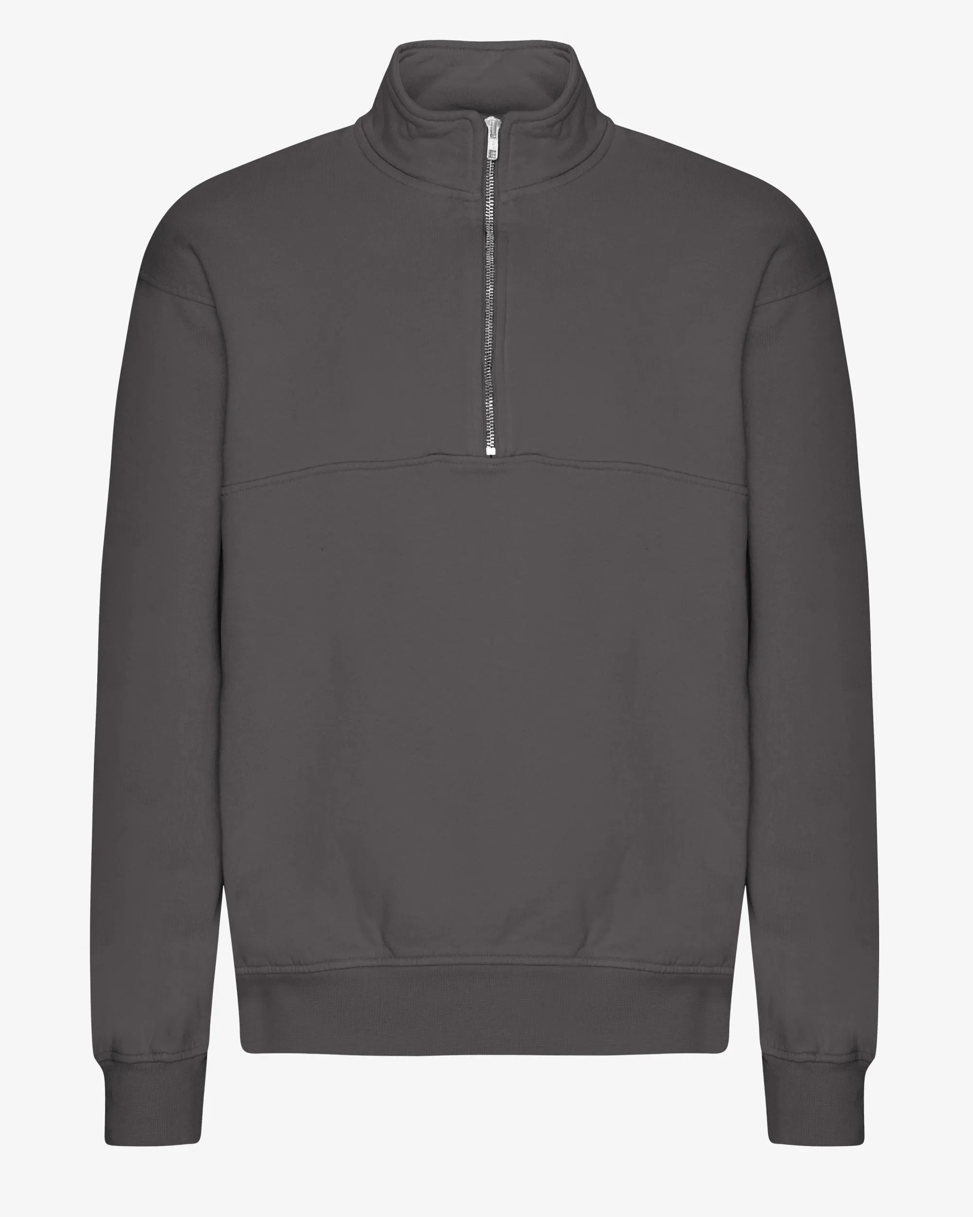 Organic Quarter Zip - Lava Grey