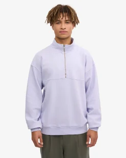 Organic Quarter Zip - Soft Lavender
