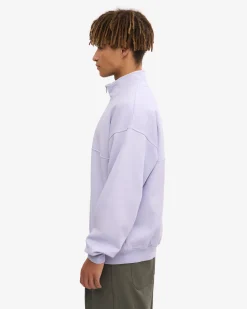 Organic Quarter Zip - Soft Lavender