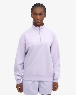 Organic Quarter Zip - Soft Lavender