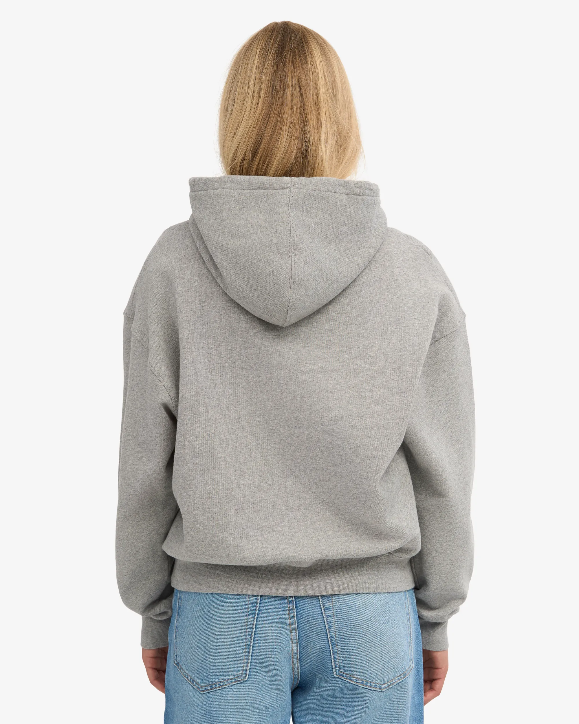 Organic Relaxed Hood Sweatsuit - Heather Grey