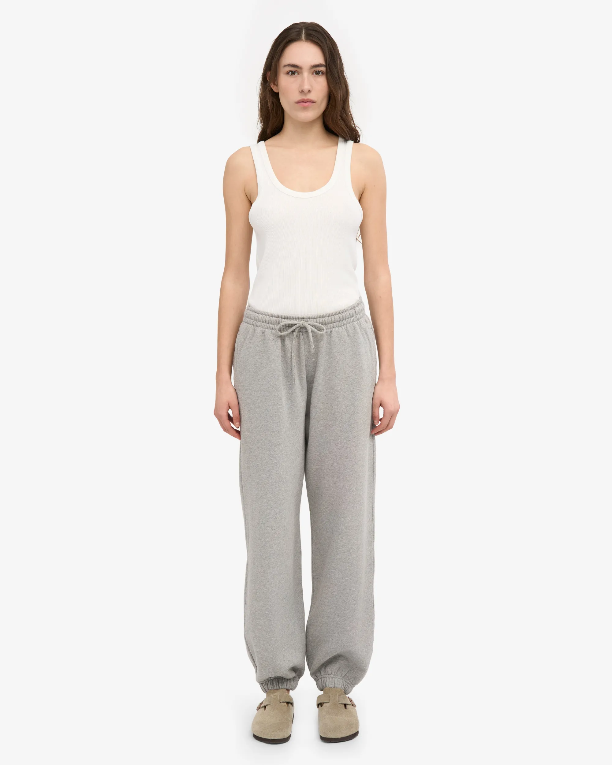 Organic Relaxed Hood Sweatsuit - Heather Grey