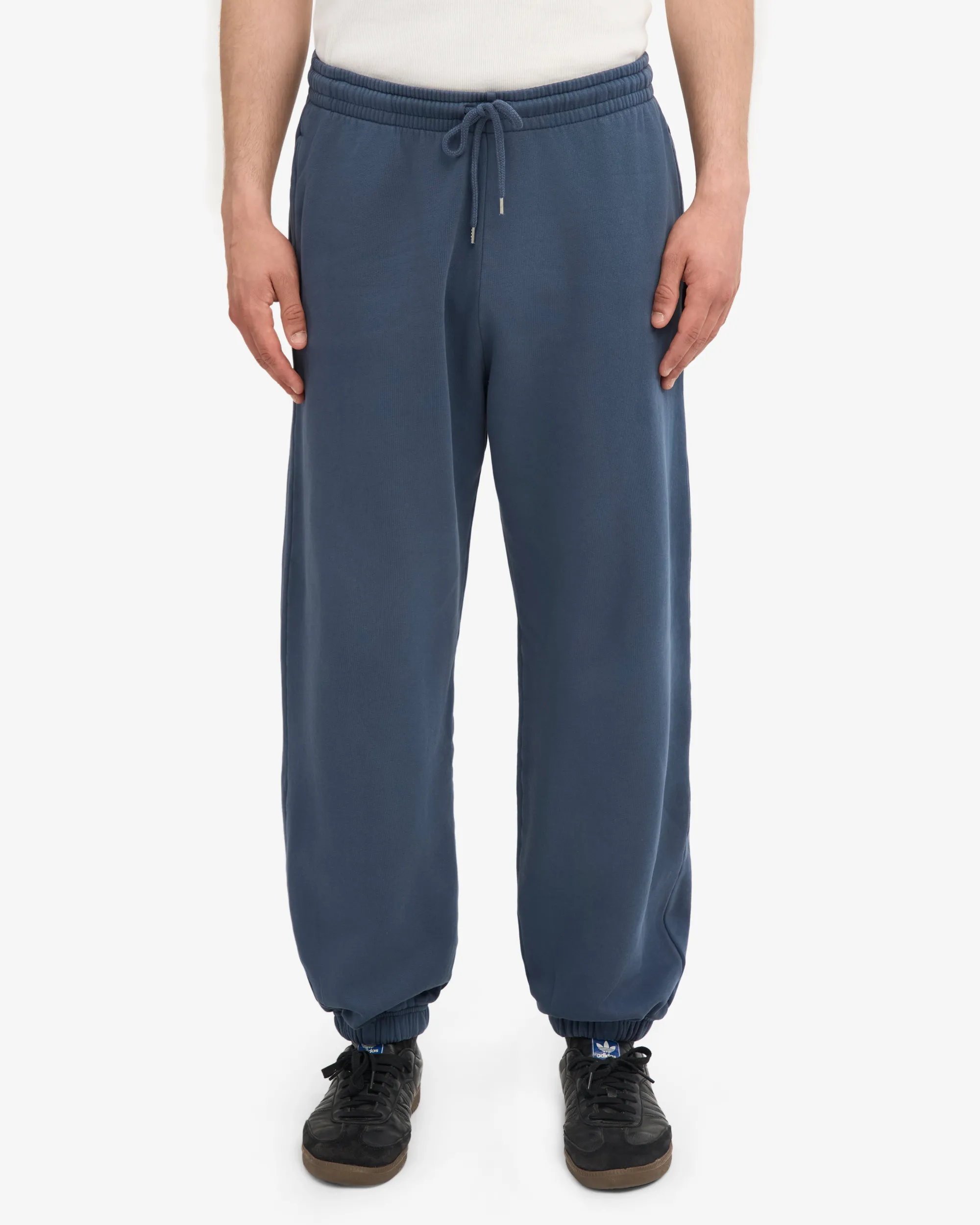 Organic Relaxed Sweatpants - Petrol Blue