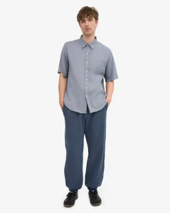 Organic Relaxed Sweatpants - Petrol Blue