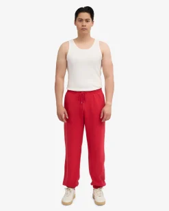 Organic Relaxed Sweatpants - Scarlet Red