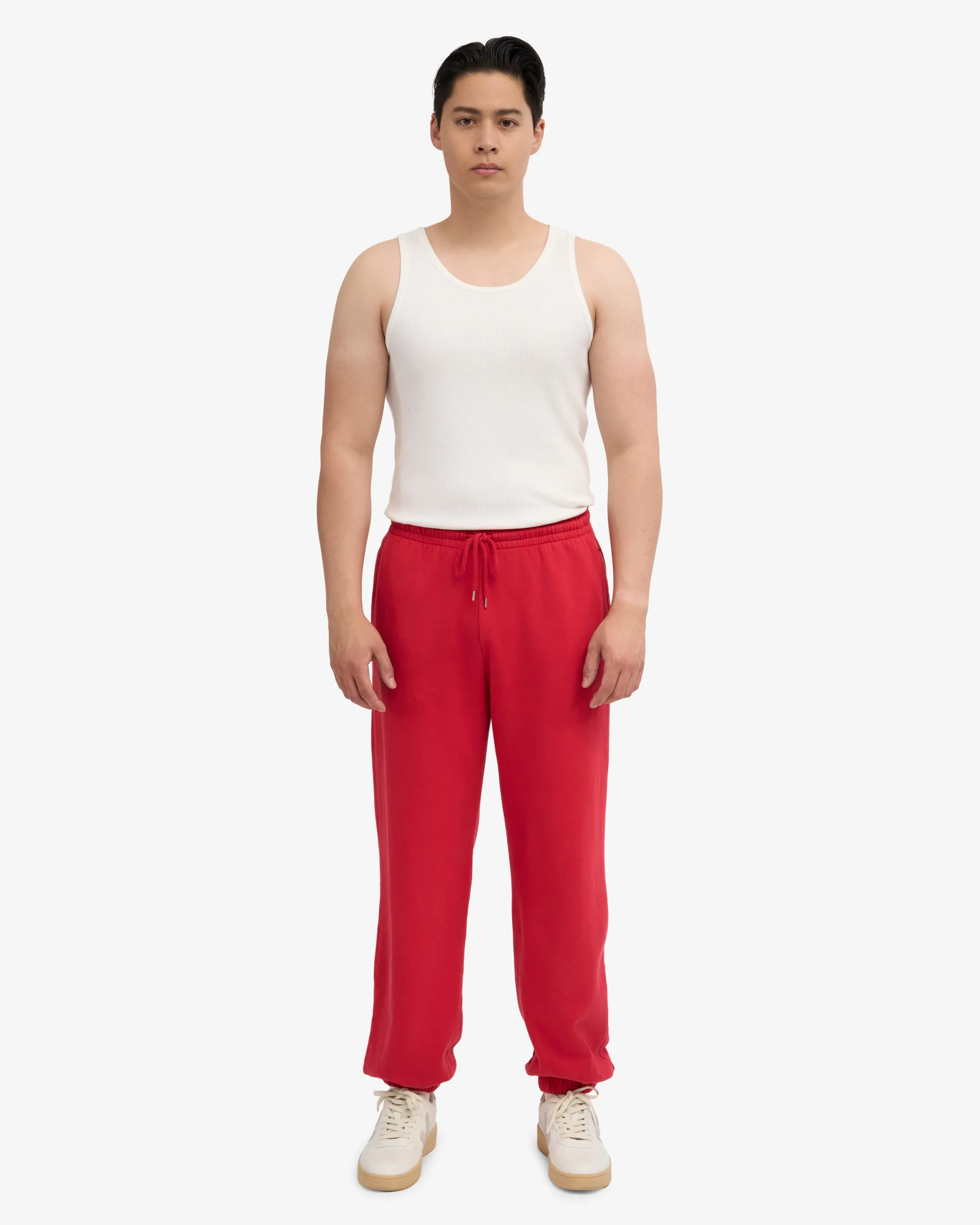 Organic Relaxed Sweatpants - Scarlet Red
