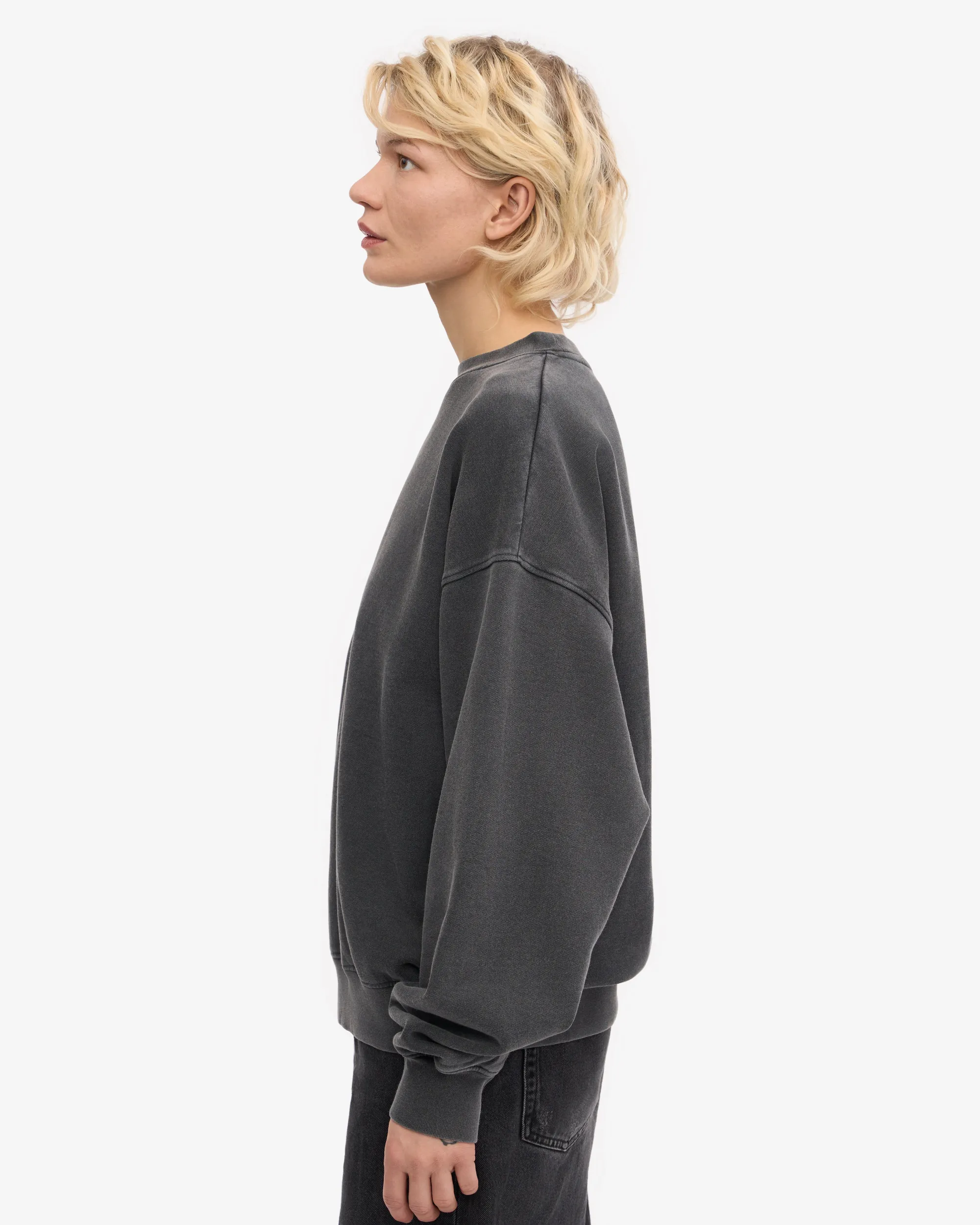 Organic Relaxed Sweatsuit - Faded Black
