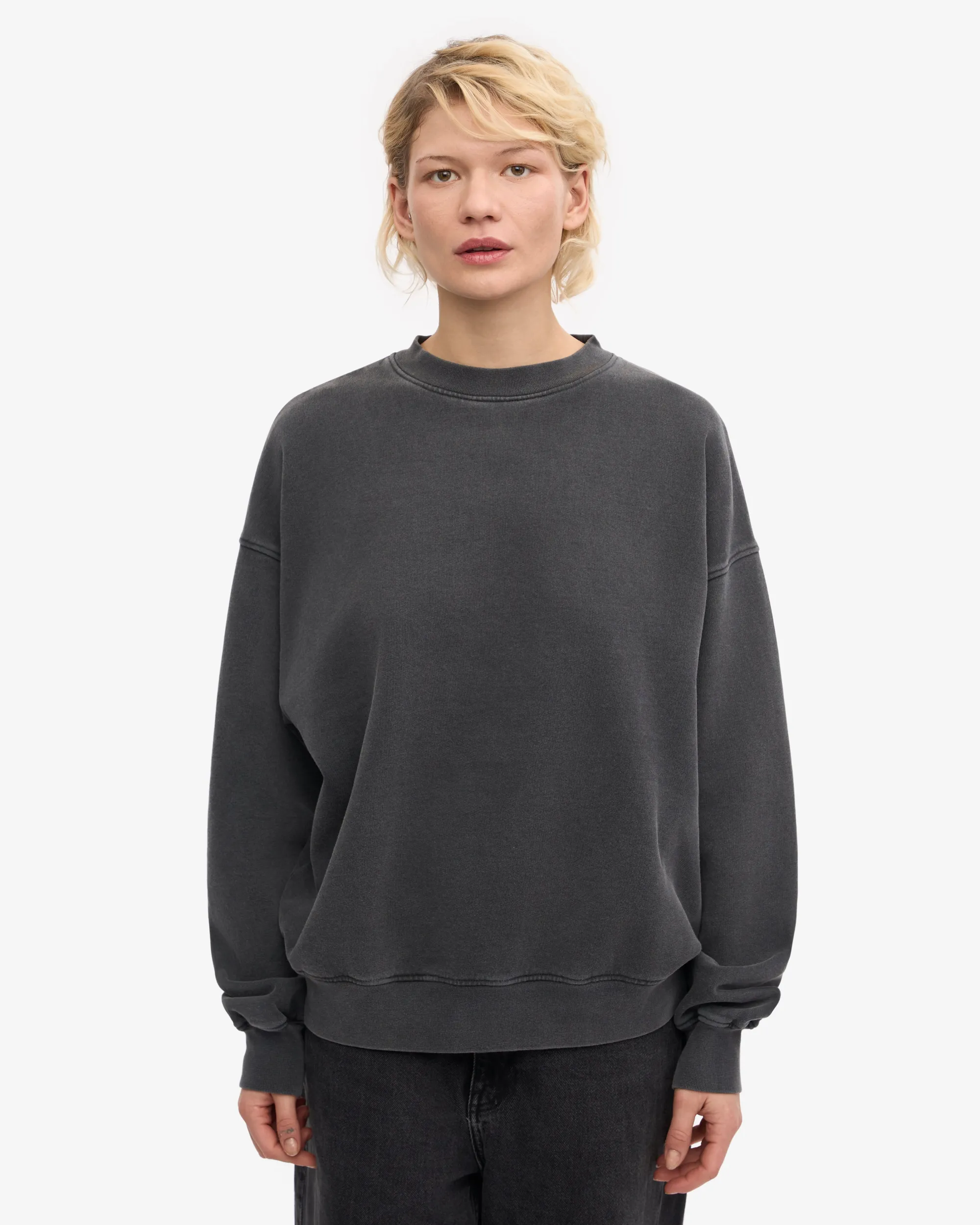 Organic Relaxed Sweatsuit - Faded Black