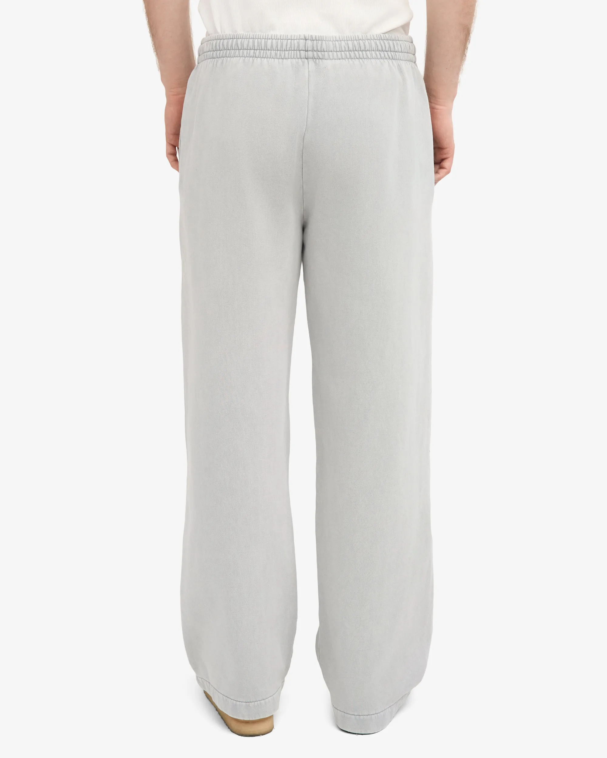 Organic Straight Leg Sweatpants - Faded Grey