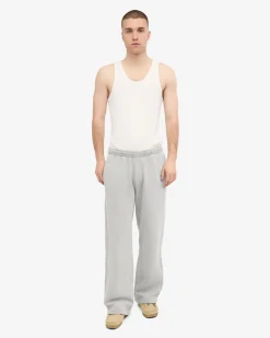 Organic Straight Leg Sweatpants - Faded Grey