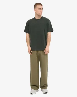 Organic Straight Leg Sweatpants - Dusty Olive
