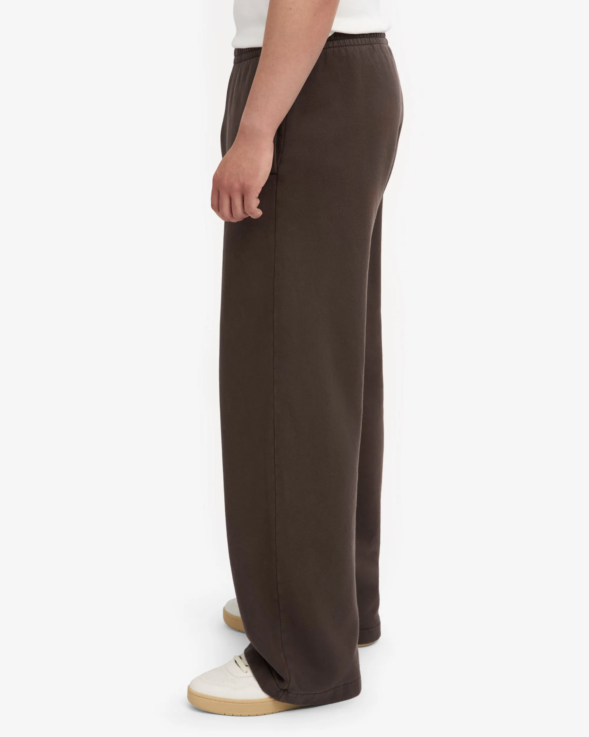 Organic Straight Leg Sweatpants - Coffee Brown