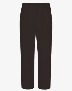 Organic Straight Leg Sweatpants - Coffee Brown