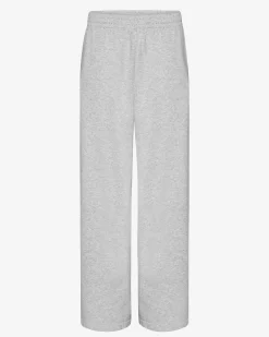 Organic Straight Leg Sweatpants - Snow Melange