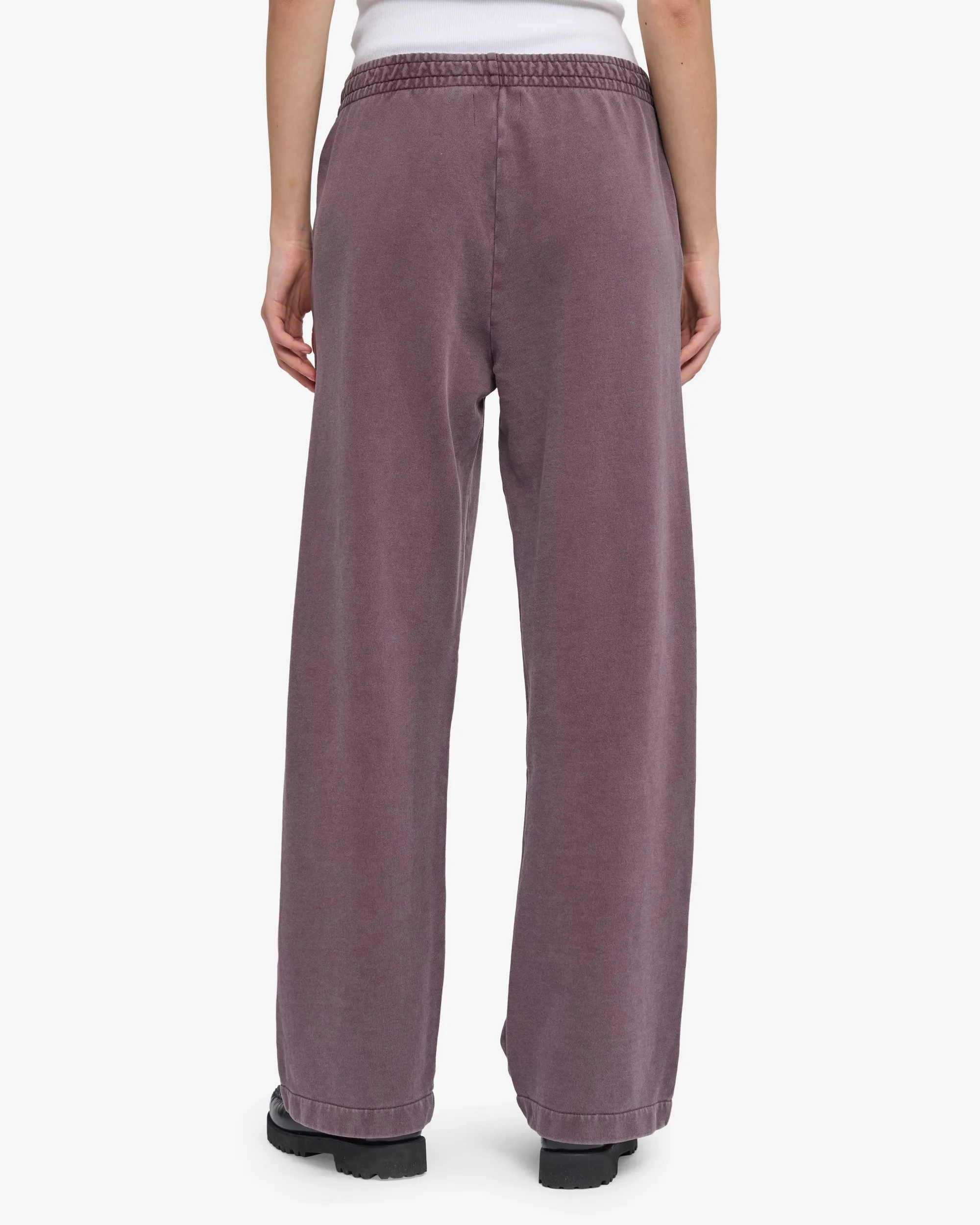 Organic Straight Leg Sweatpants - Faded Grape