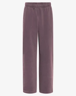 Organic Straight Leg Sweatpants - Faded Grape
