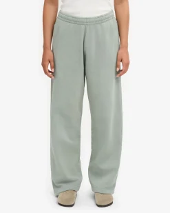 Organic Straight Leg Sweatpants - Steel Blue