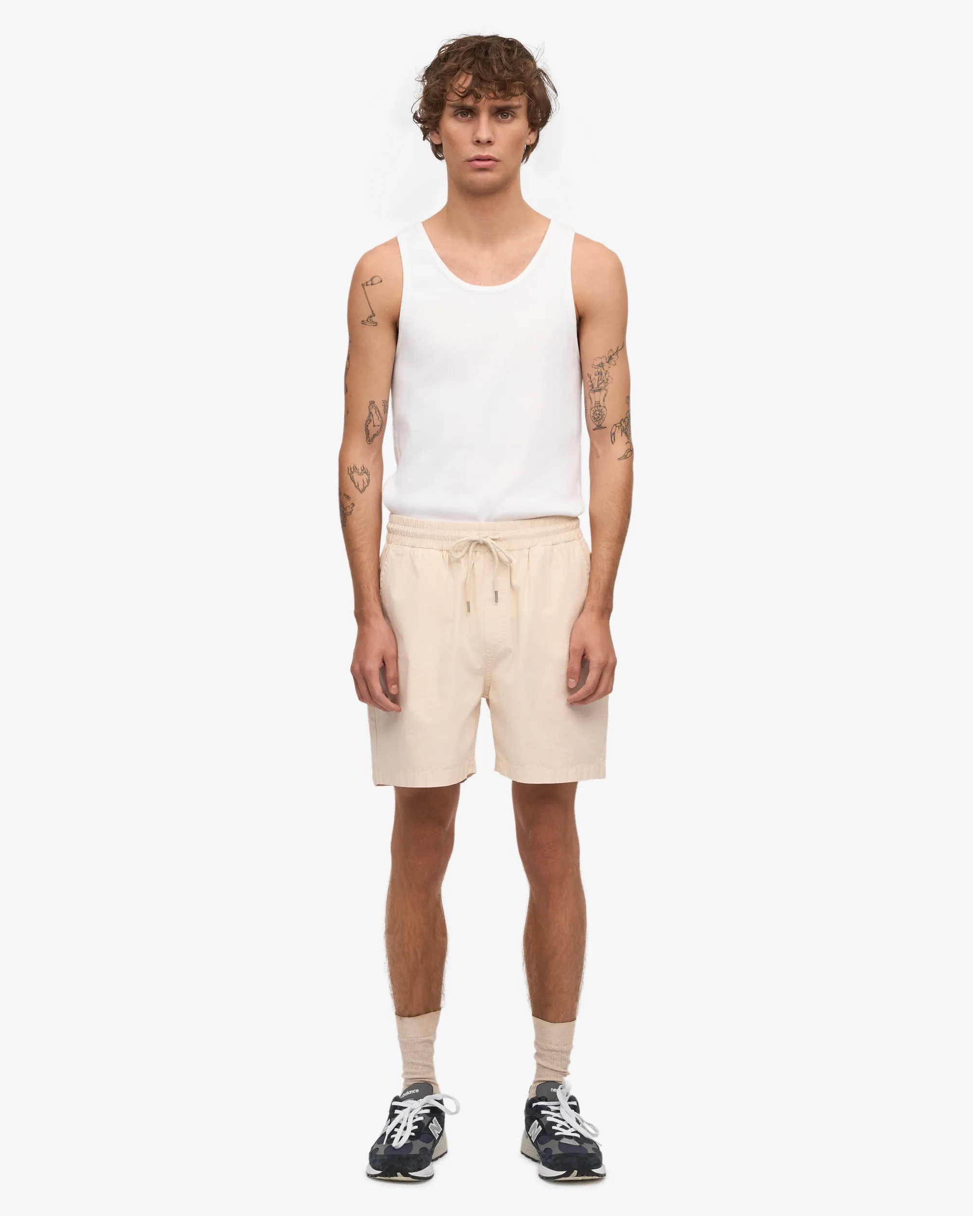 Organic Twill Shorts - Ivory White