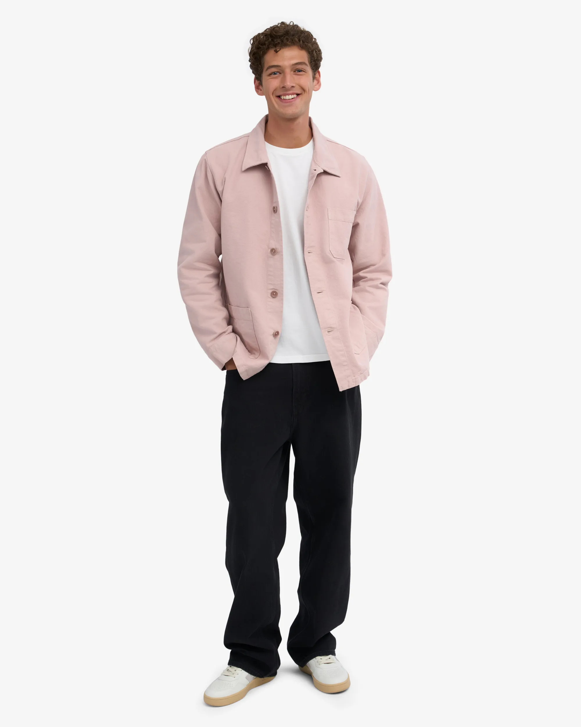 Organic Workwear Jacket - Faded Pink