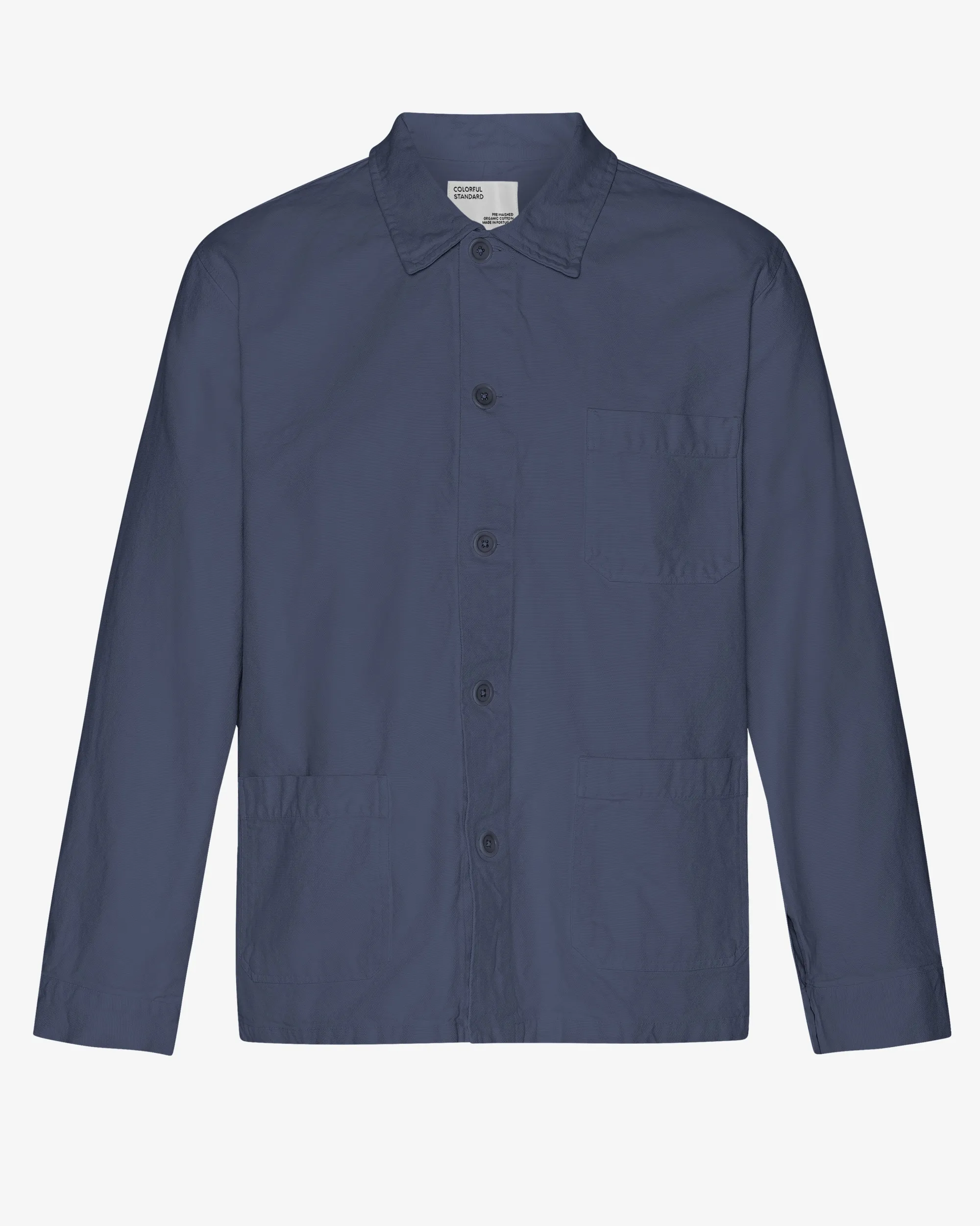 Organic Workwear Jacket - Petrol Blue
