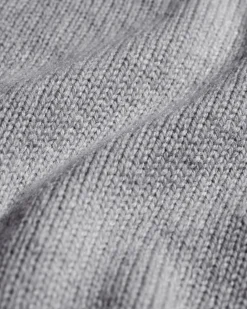 Oversized Merino Wool Crew - Heather Grey