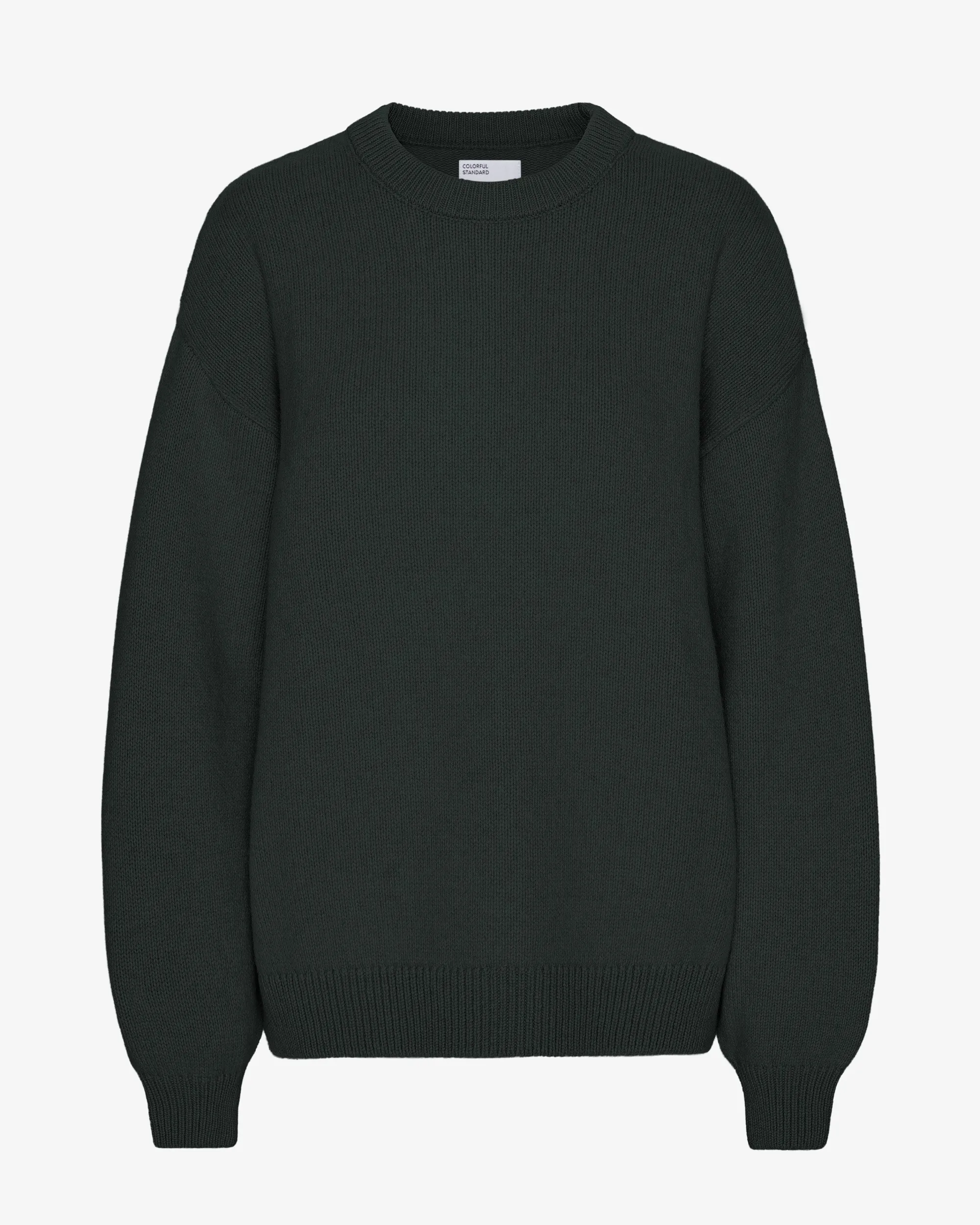 Oversized Merino Wool Crew - Hunter Green