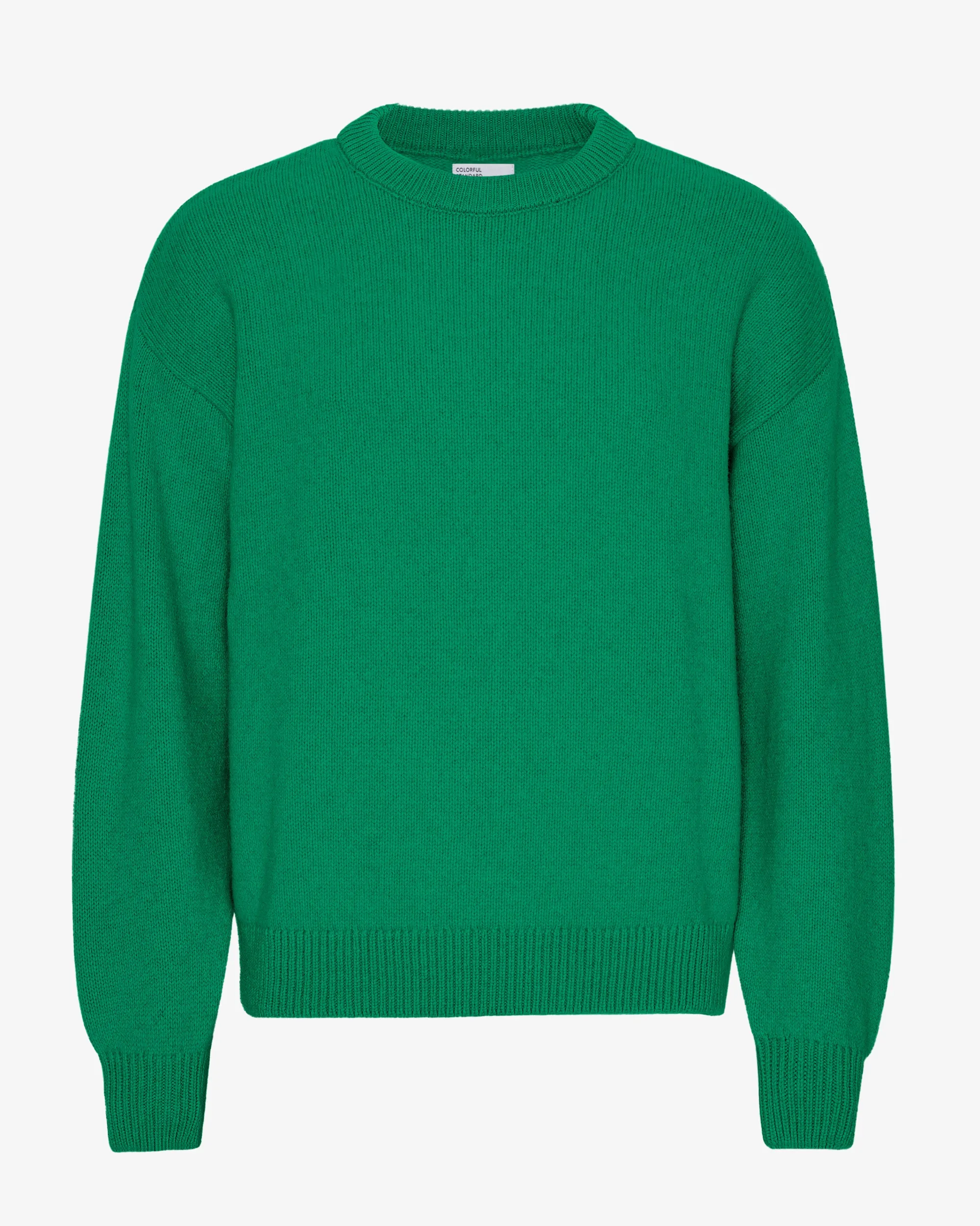 Oversized Merino Wool Crew - Kelly Green