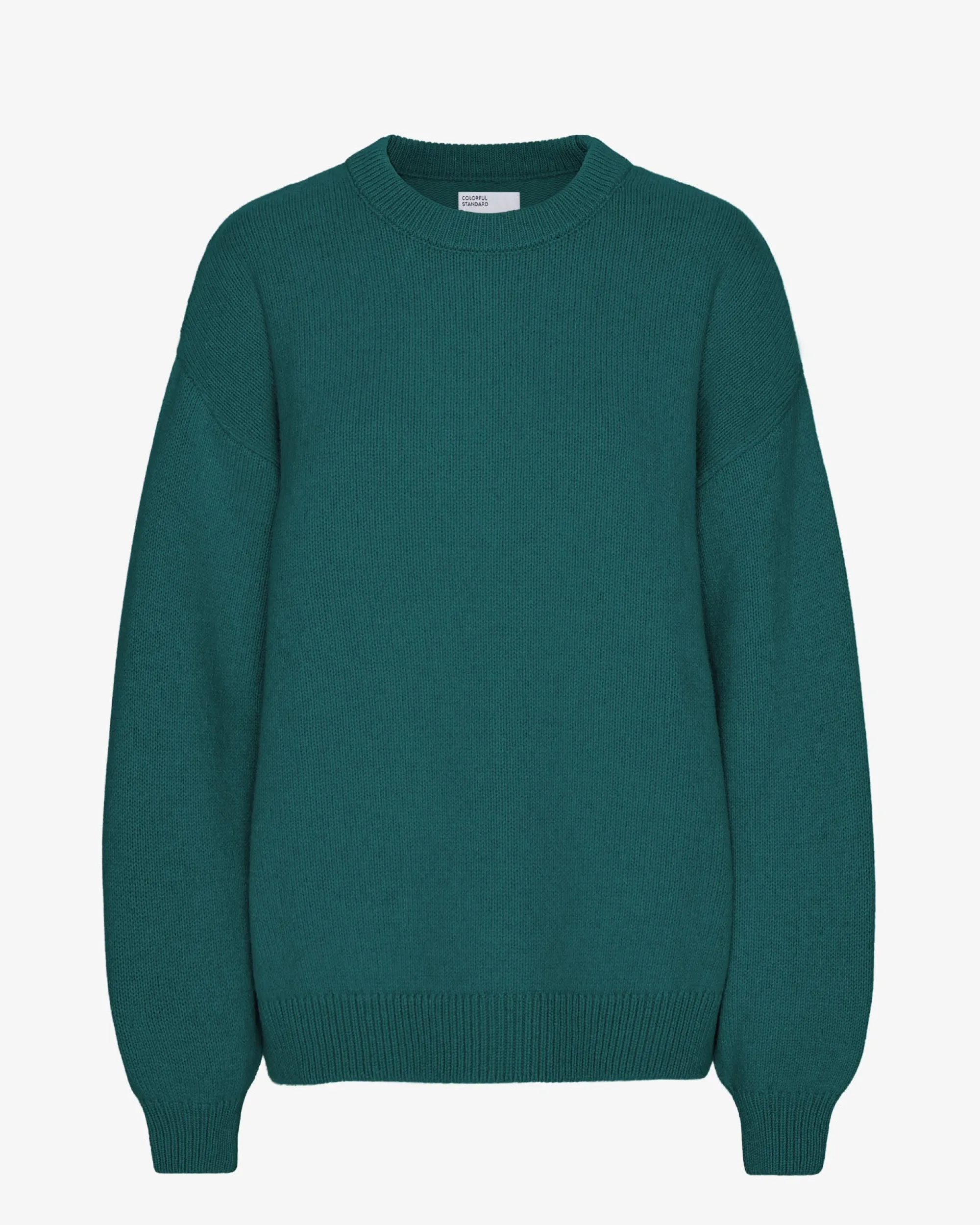 Oversized Merino Wool Crew - Ocean Green