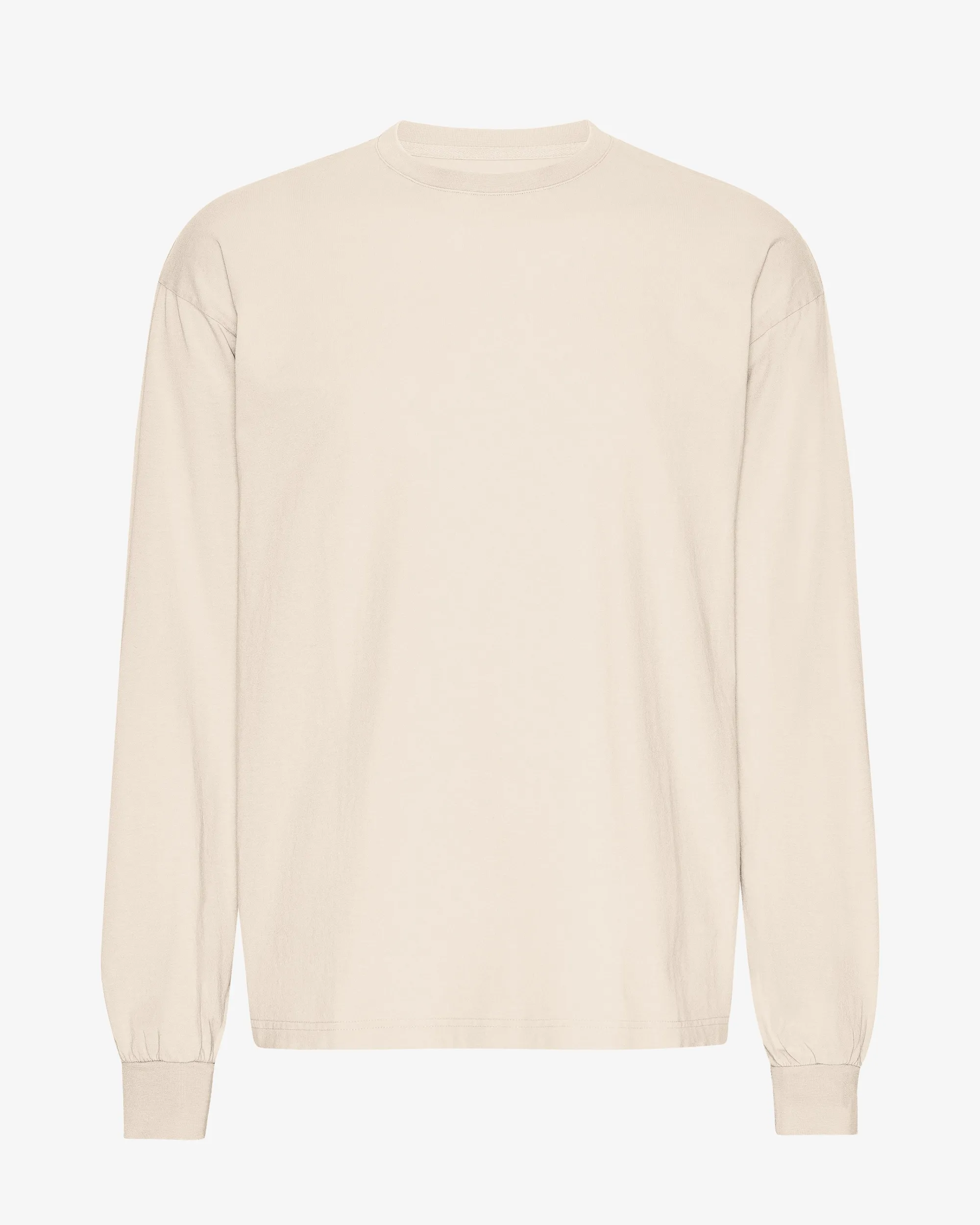 Oversized Organic LS T-Shirt - Ivory White