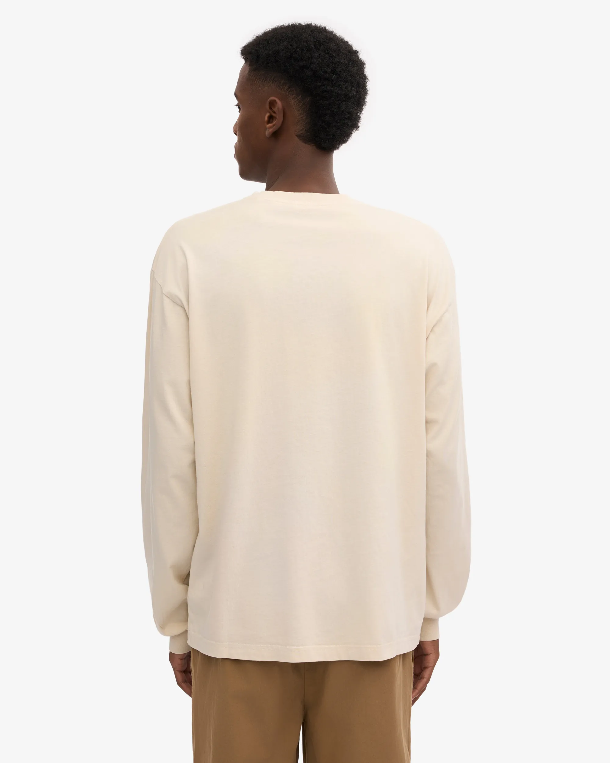 Oversized Organic LS T-Shirt - Ivory White