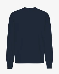 Oversized Organic LS T-Shirt - Navy Blue