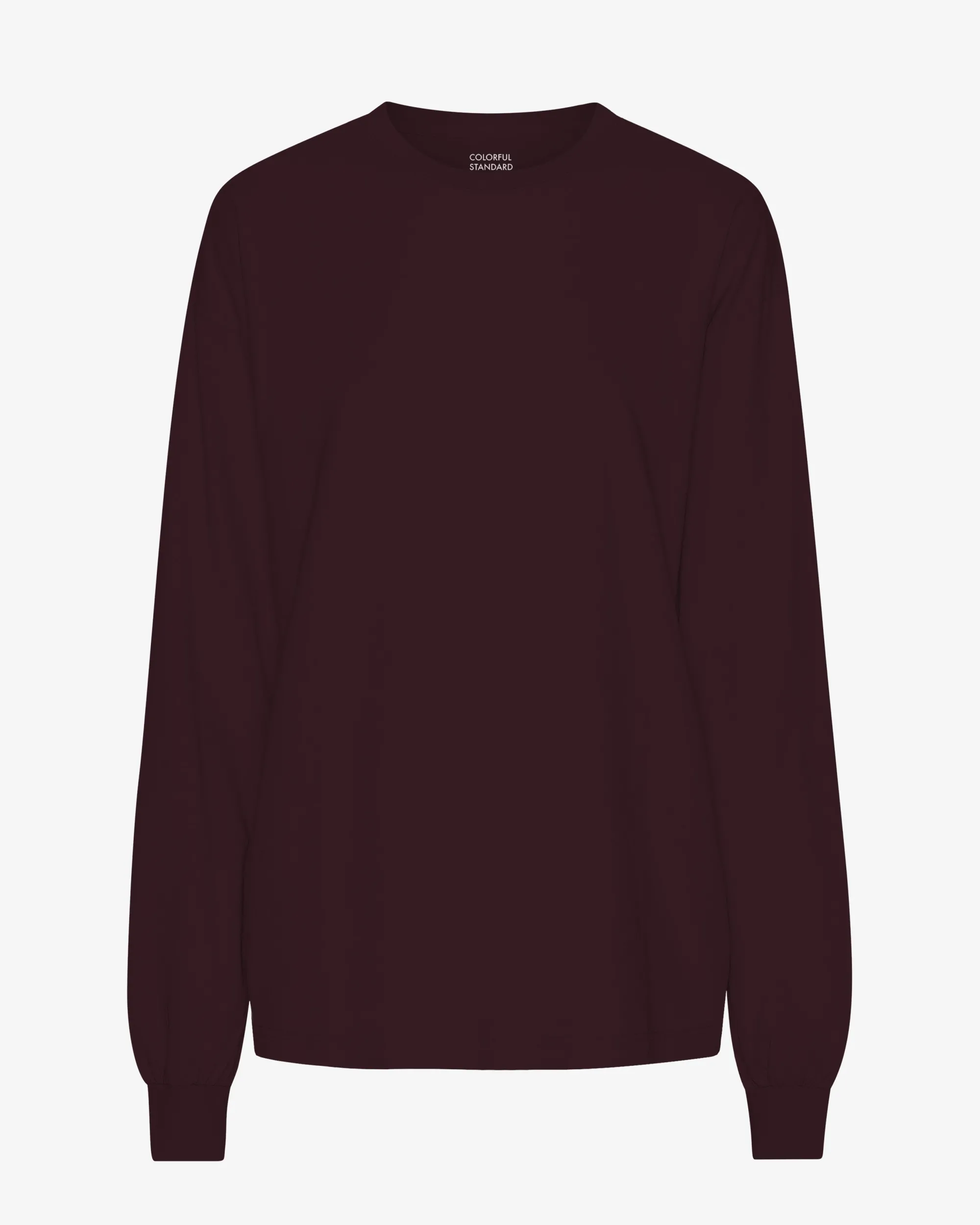 Oversized Organic LS T-Shirt - Oxblood Red
