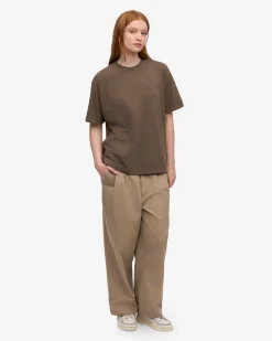 Oversized Organic T-Shirt - Cedar Brown