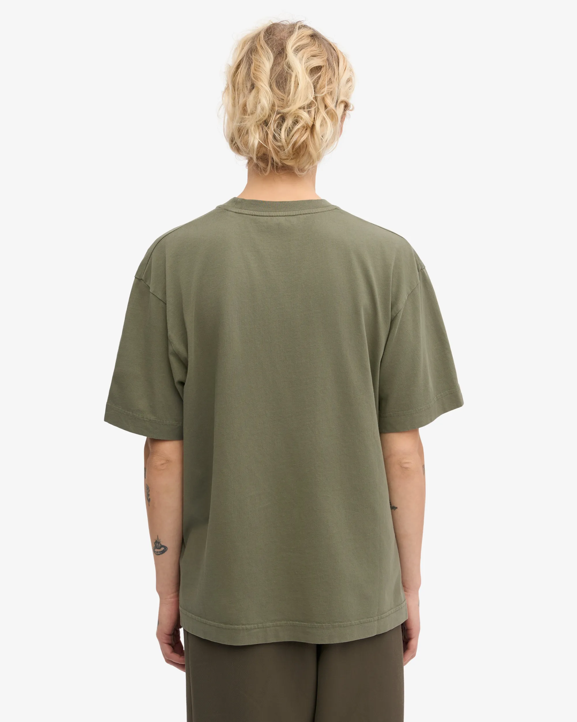 Oversized Organic T-Shirt - Dusty Olive