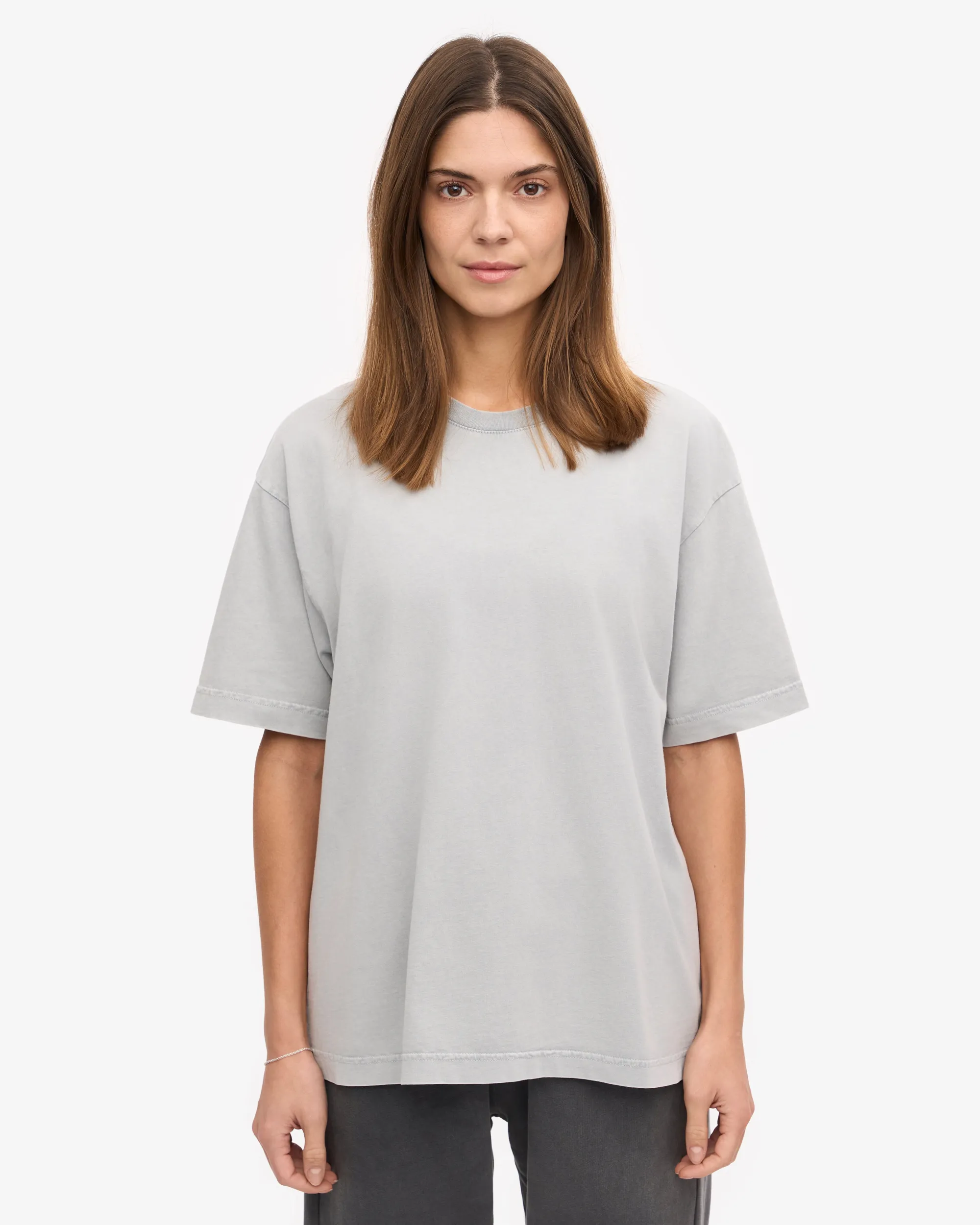 Oversized Organic T-Shirt - Faded Grey