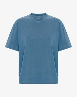 Oversized Organic T-Shirt - Faded Indigo