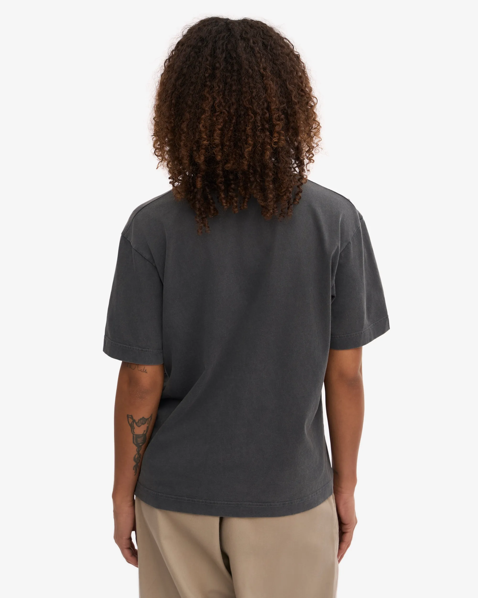 Oversized Organic T-Shirt - Faded Black