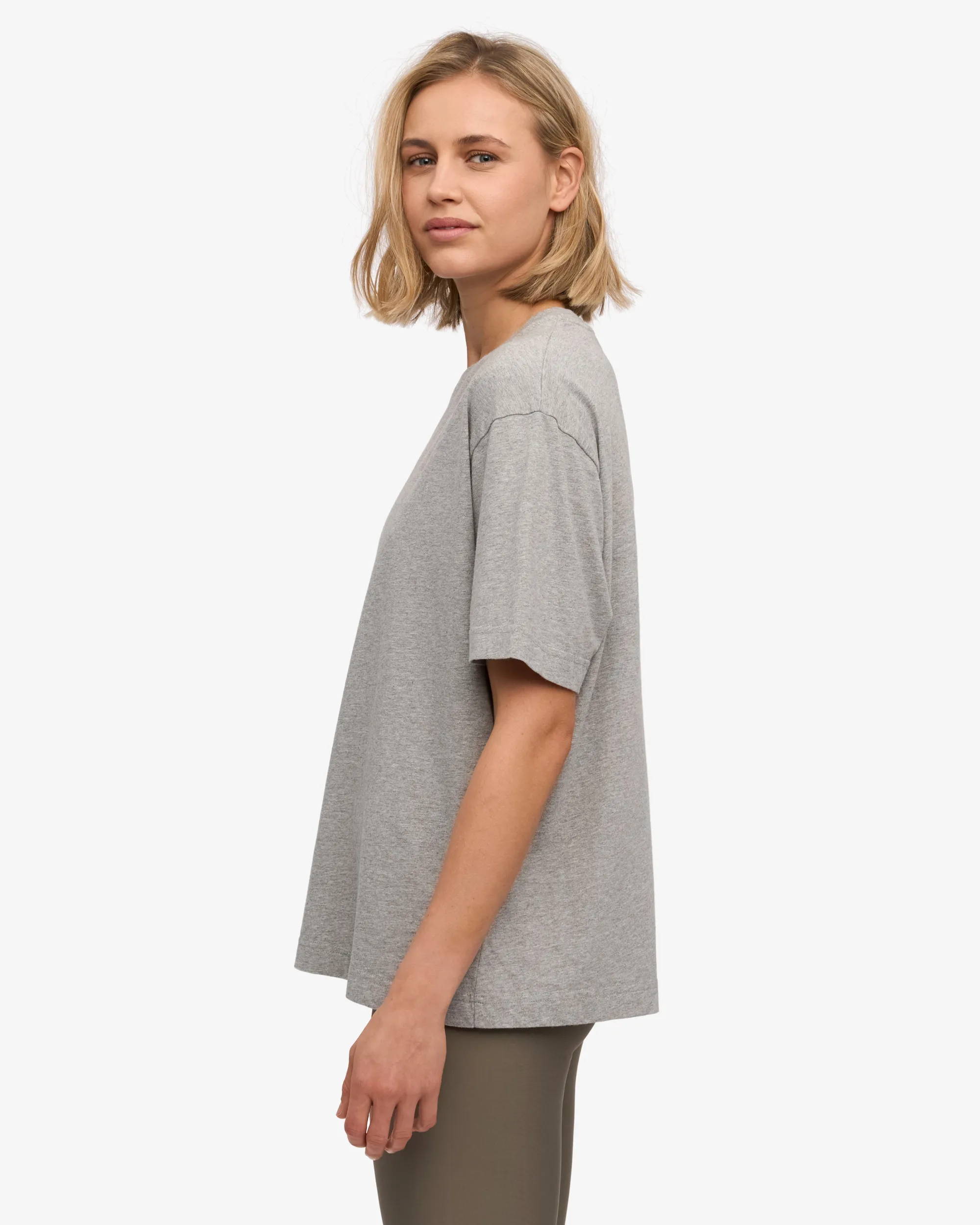 Oversized Organic T-Shirt - Heather Grey