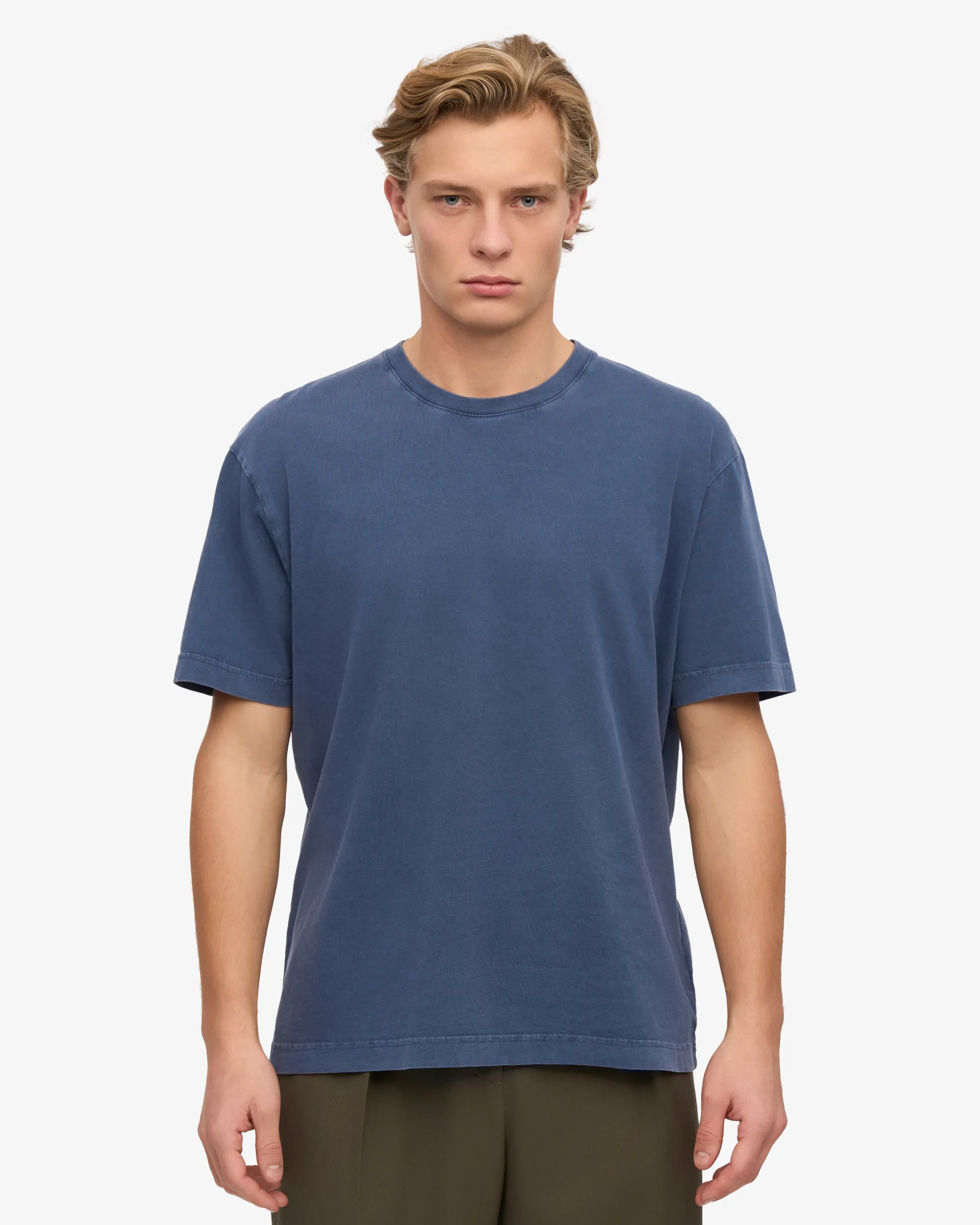 Oversized Organic T-Shirt - Neptune Blue