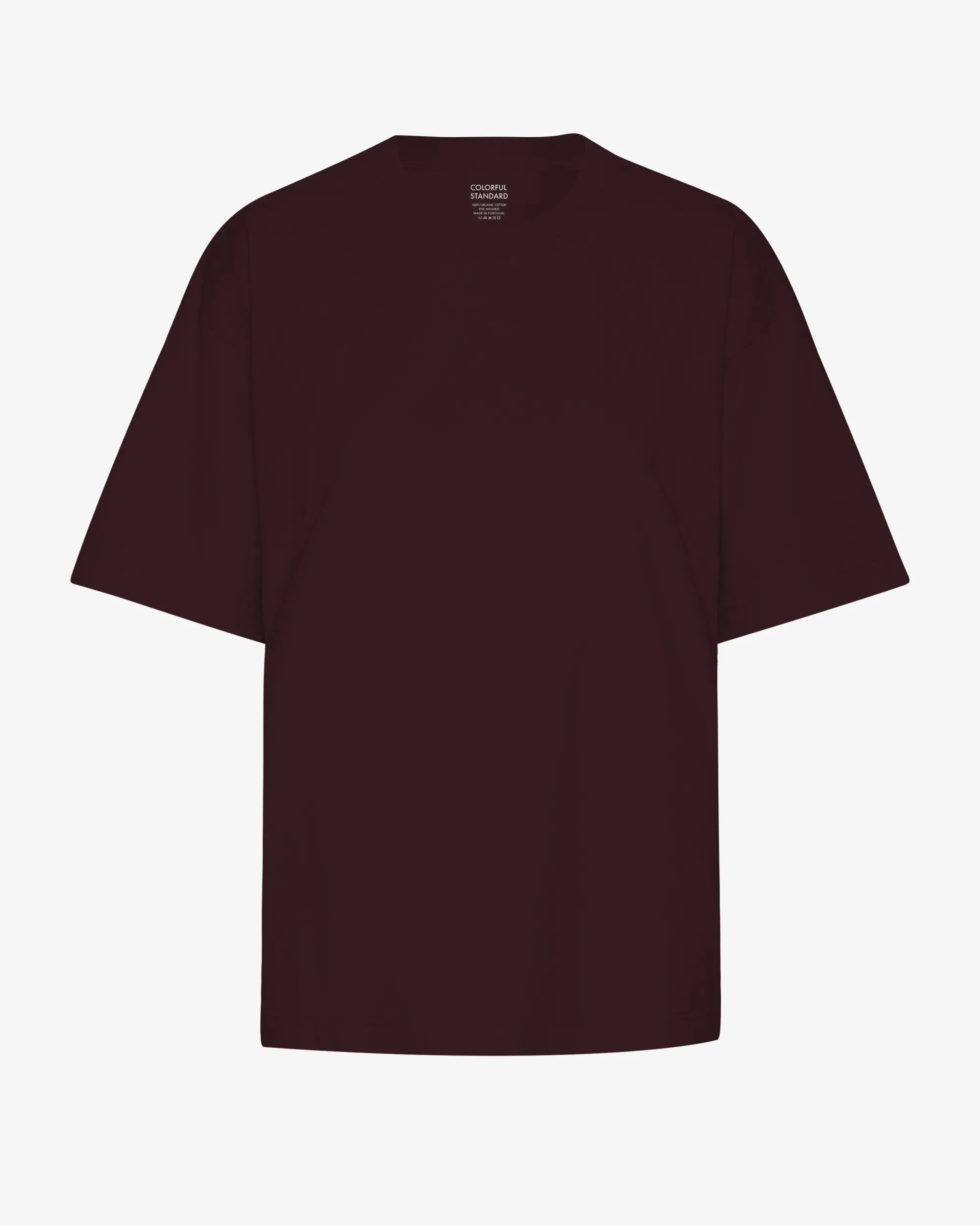 Oversized Organic T-Shirt - Oxblood Red