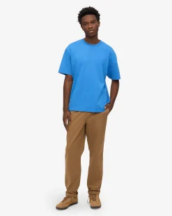 Oversized Organic T-Shirt - Pacific Blue