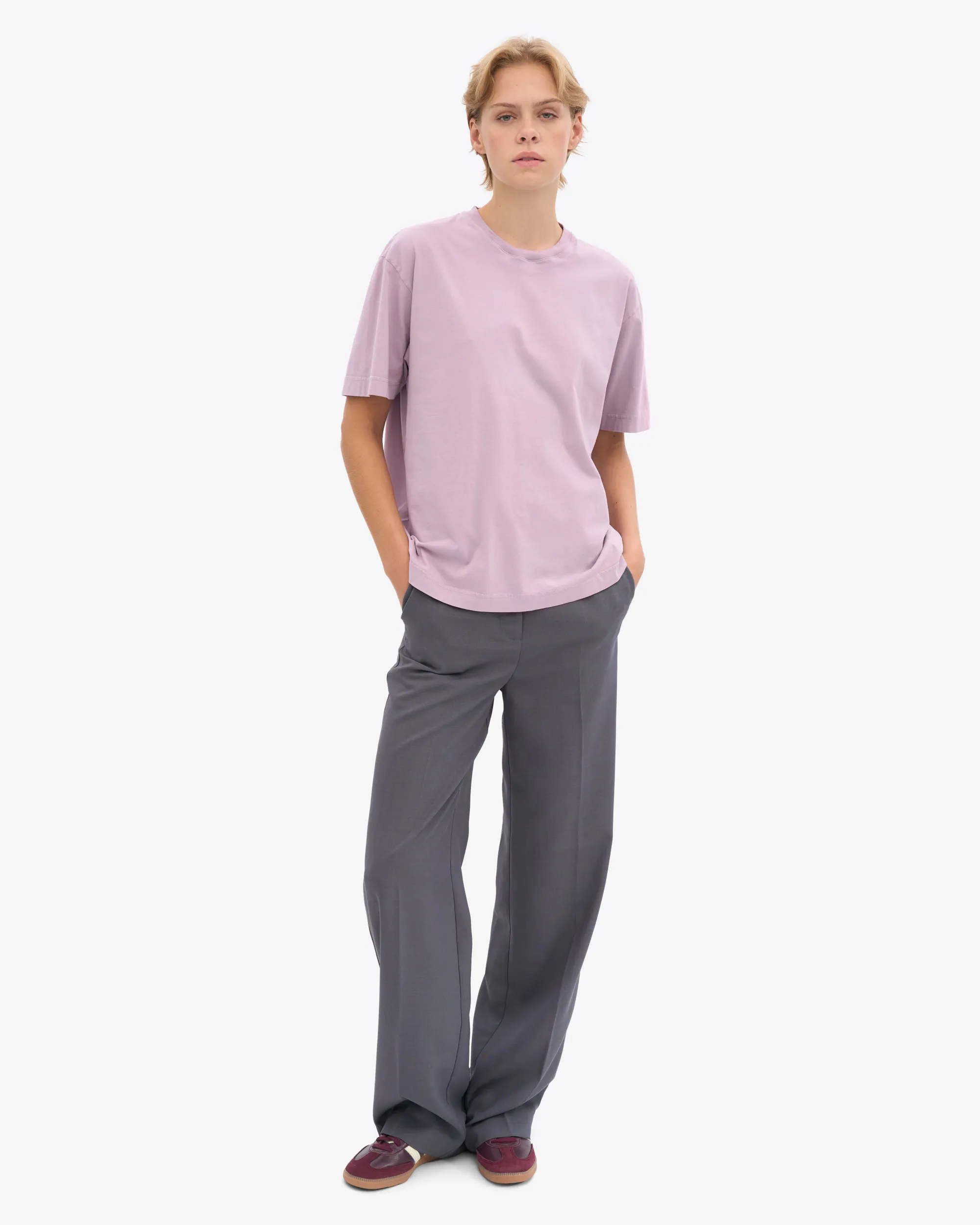 Oversized Organic T-Shirt - Pearly Purple