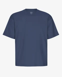 Oversized Organic T-Shirt - Petrol Blue
