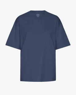 Oversized Organic T-Shirt - Petrol Blue